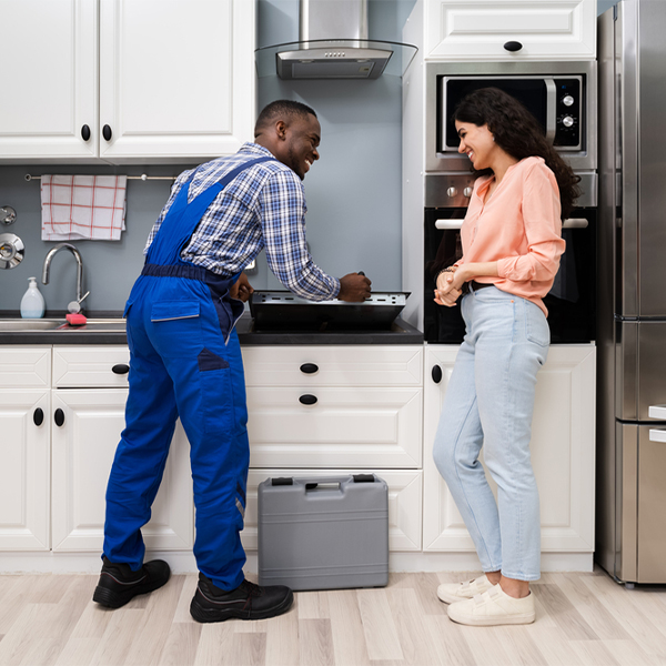 can you provide an estimate for cooktop repair before beginning any work in Harrellsville